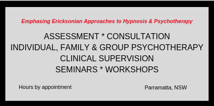 Emphasing Ericksonian Approaches to Hypnosis &amp; Psychotherapy
